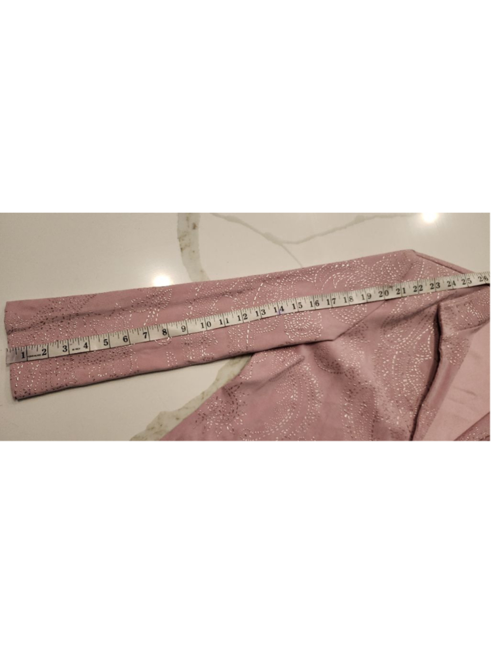 Draper's & Damon's Petites Dusty Rose Embroidered Open Front Jacket Blazer M - Picture 12 of 12